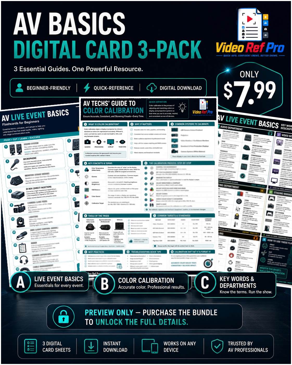 AV Basics Digital Card 3-Pack – $7.99